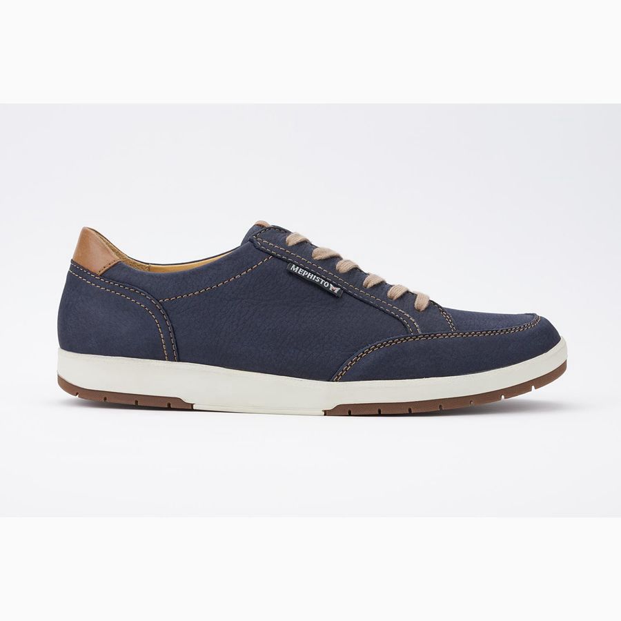 Mephisto LUDO Nubuck Sko 9513847-GY - Oxford Sko Herre Marineblå